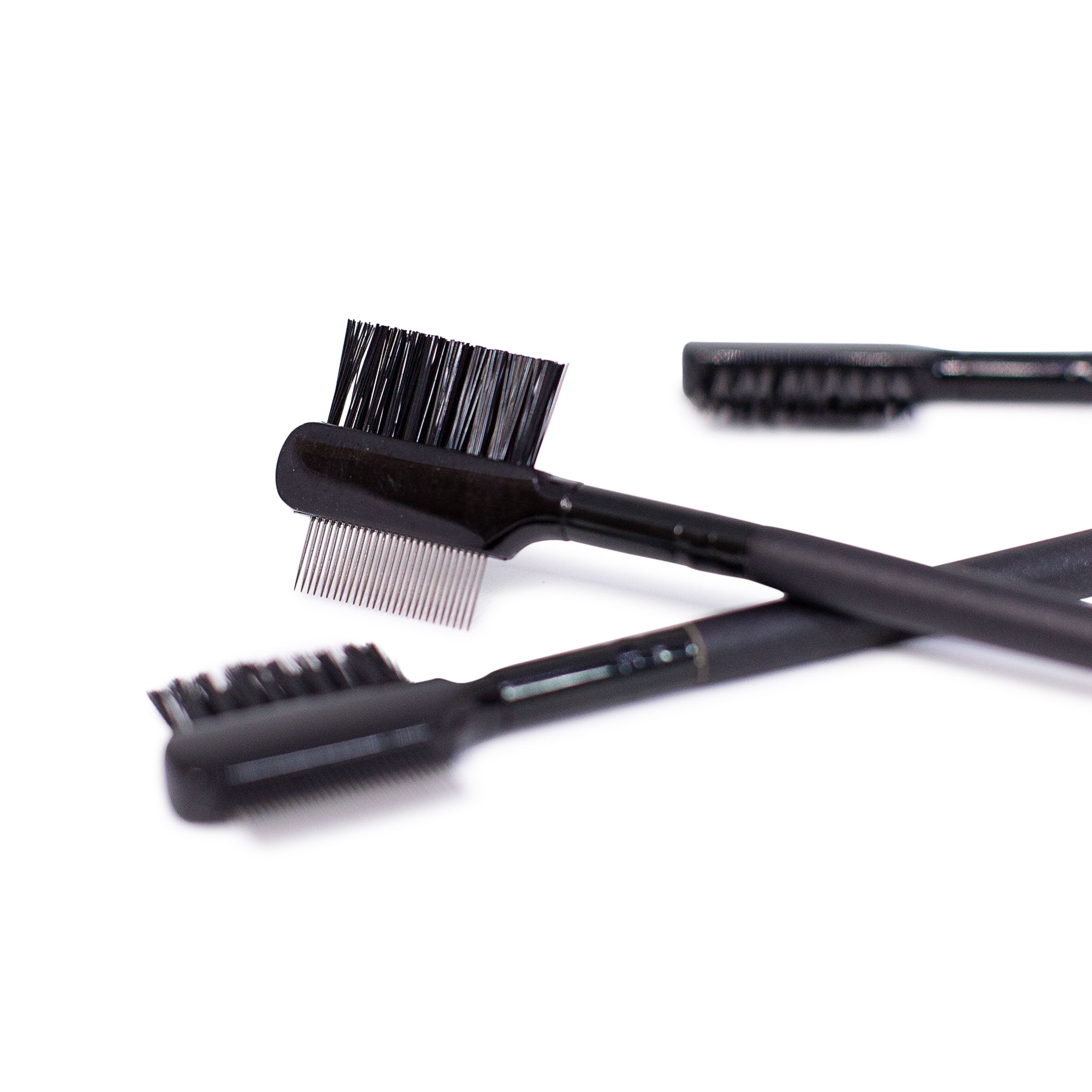 metal lash comb for lash extensions, metal lash brush, lash and brow comb 